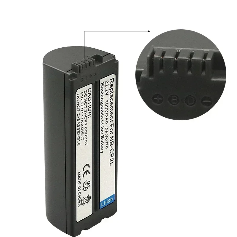 NB-CP2LH NB-CP2L Replacement Li-ion Battery 1800mAh For Canon SELPHY CP1500 CP1300 CP900 CP800 CG-CP200 NB-CP1L Photo Printer view 3