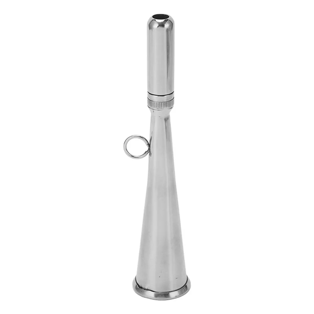 

Sturdy Structure 304 Stainless Steel Handheld Foghorn Silver Removable Mouthpiece Boat Fog Horn Marine Fog Horn Sailing Yacht