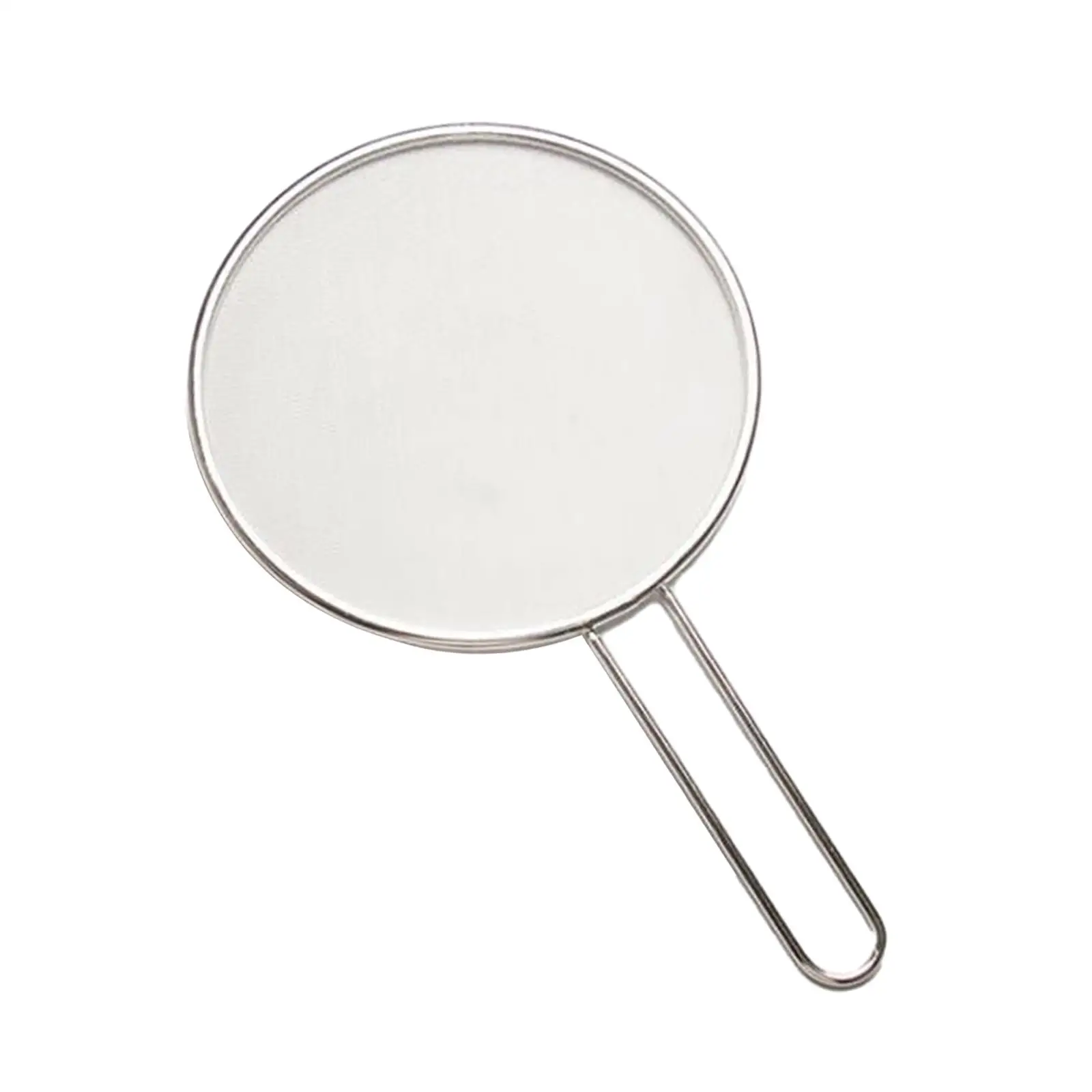Stainless Steel Fine Mesh Splatter Screen Kitchen Device with Comfort Grip Handle for Pan to Prevent Hot Oil
