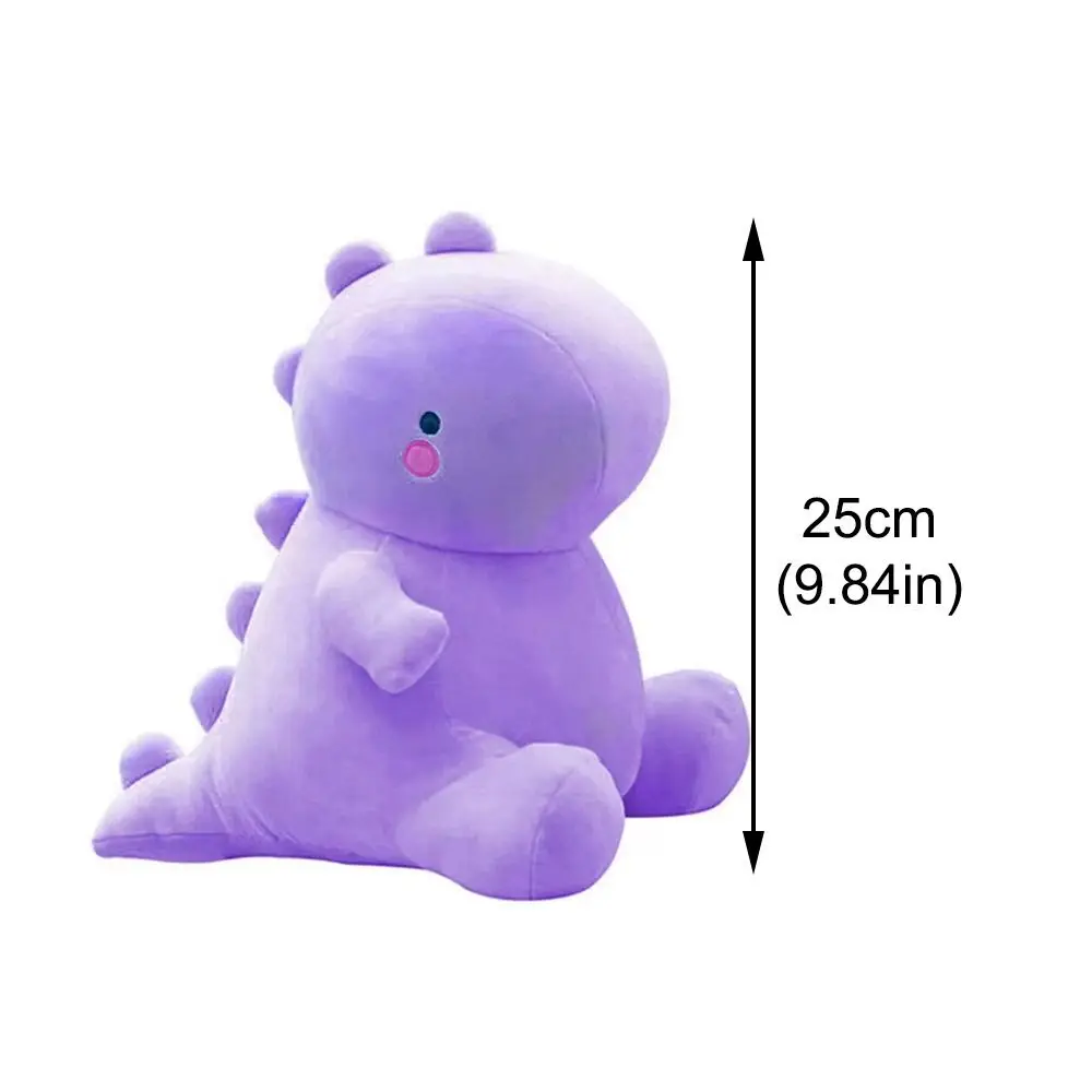 Peluche en forme de dinosaure pour bébé et enfant, jouet mignon et doux, motif dessin animé, idéal pour un anniversaire, 25cm