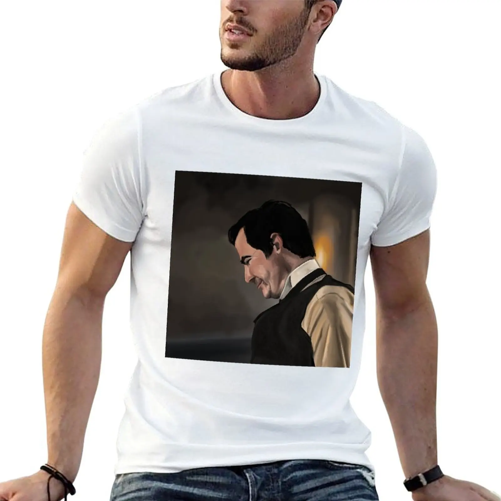 

men anime Claes t t - shirts man man Dracula for anime shirts tshirt T-Shirt Bang Smiling for