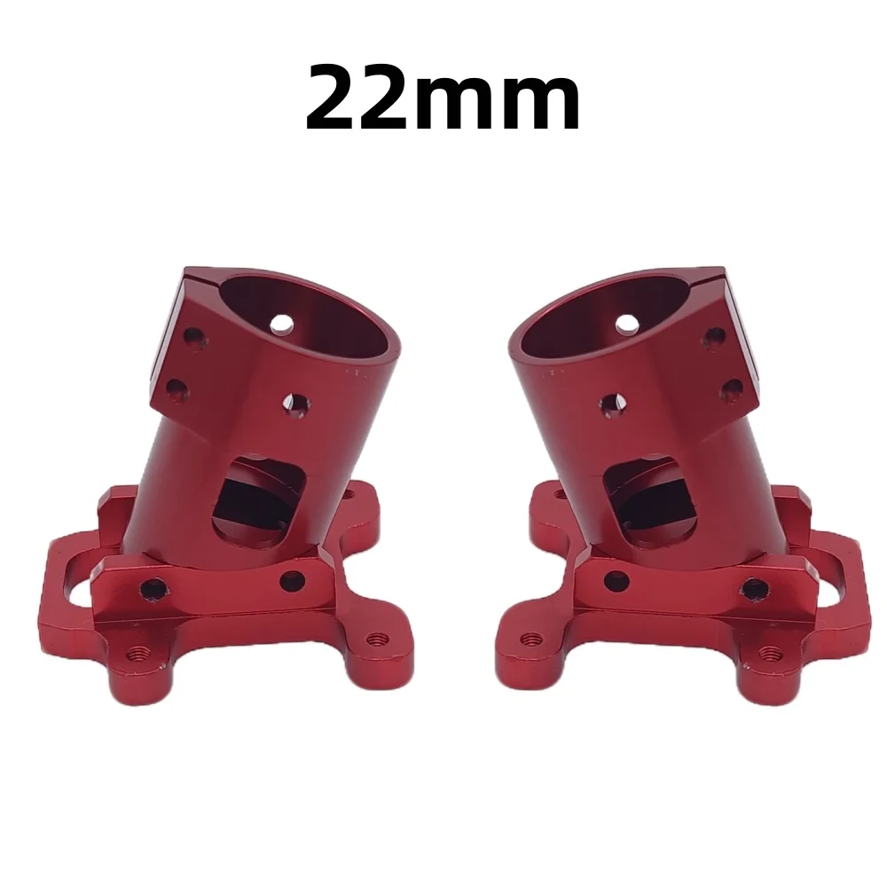 Connecteur de train d'atterrissage en aluminium CNC, support de fixation, tube en fibre de carbone, diamètre 16mm, 20mm, 22mm, 25mm, 2 pièces