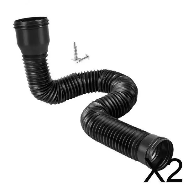 

Adjustable Rainwater Gutter Downspout Extender Flexible Drain Pipe Telescopic Extension for House Foundation Protection