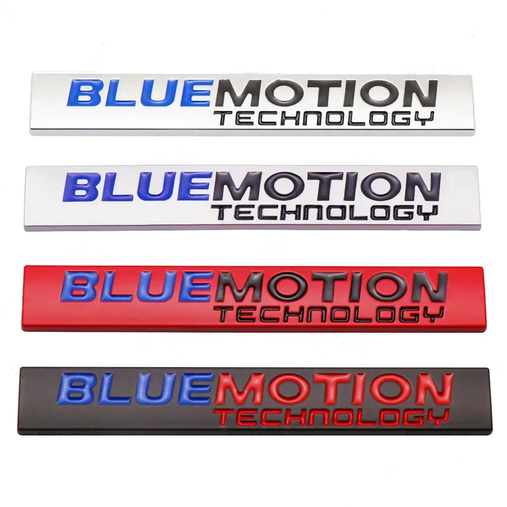 Metal BlueMotion Logo Rear Trunk Fender Badge Emblem Sticker Decals For Volkswagen VW Passat B8 Polo Golf 6 7 jetta Accessories