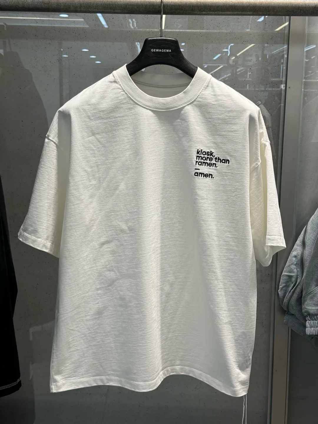 

American Sle Heavyweight GEWAGEMA 2026ss Spring Summer New Logo Embroidery Loose Casual Large Size ort Sve T-irt