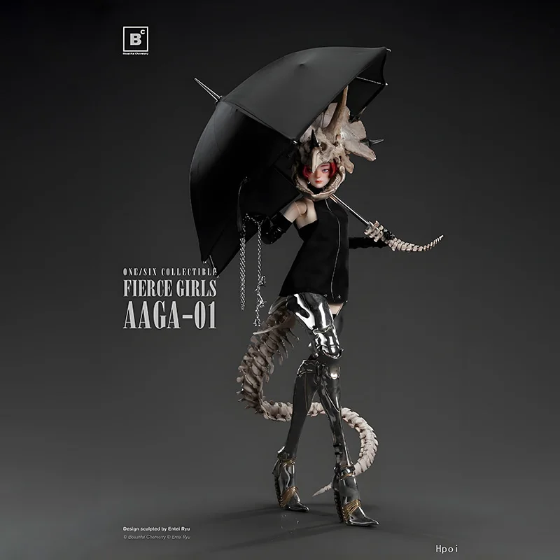 

Beautiful Chemistry Original Fierce Girls Series Royal City Guard AAGA-01 Action Figure Assembly Ornament Toys Collectible Model