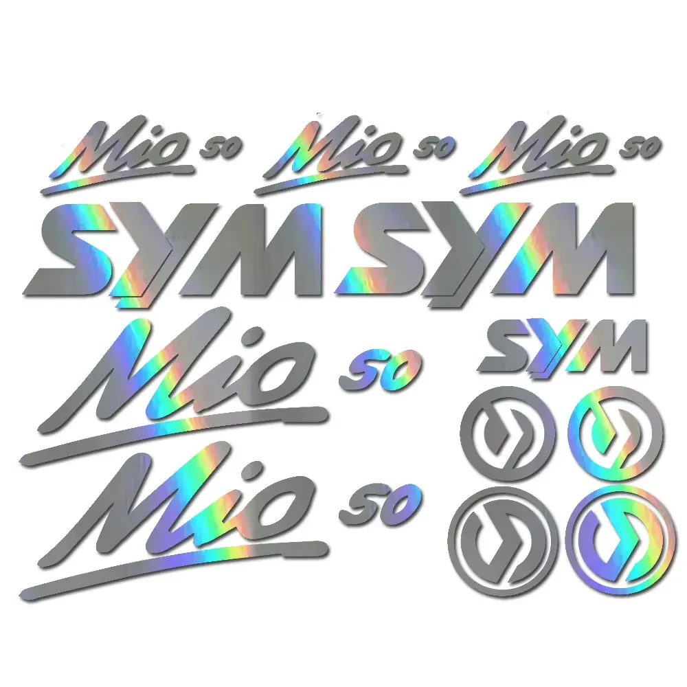 For Sym MIO 50 Decals Stickers Set Motorcycle Scooter Racing , Available in all Colours