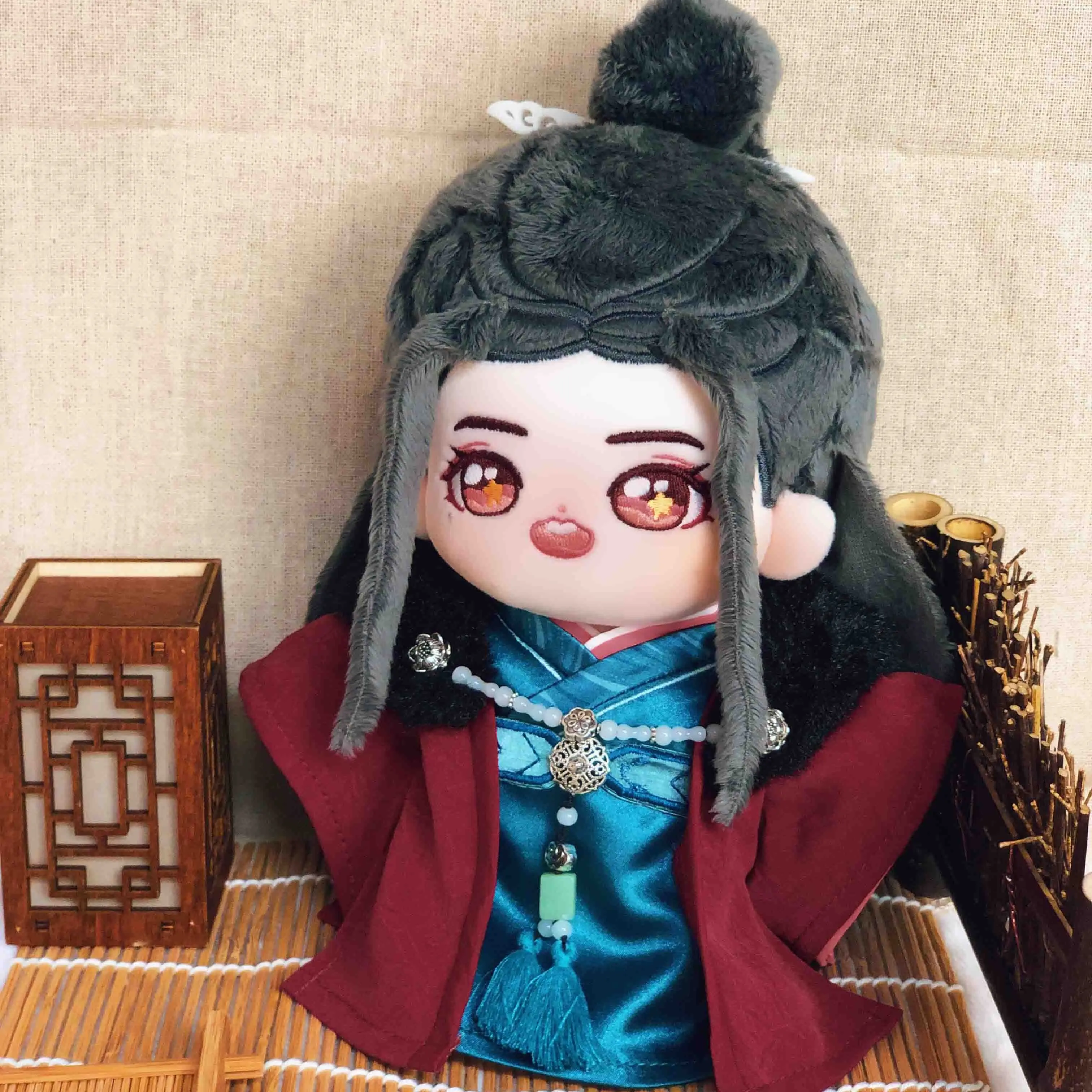 Word Of Honor Shan HeLing Antiquity Set Zhou Zishu Wen Kexing Gong Jun Zhang 20cm Plush Doll Dress up Winter Clothes Outfits