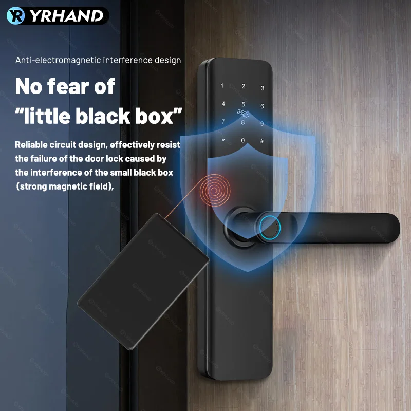 cerradura inteligente Unlock Fingerprint IC Card Password Mode Temporary Password security-protection Smart Door Lock For home