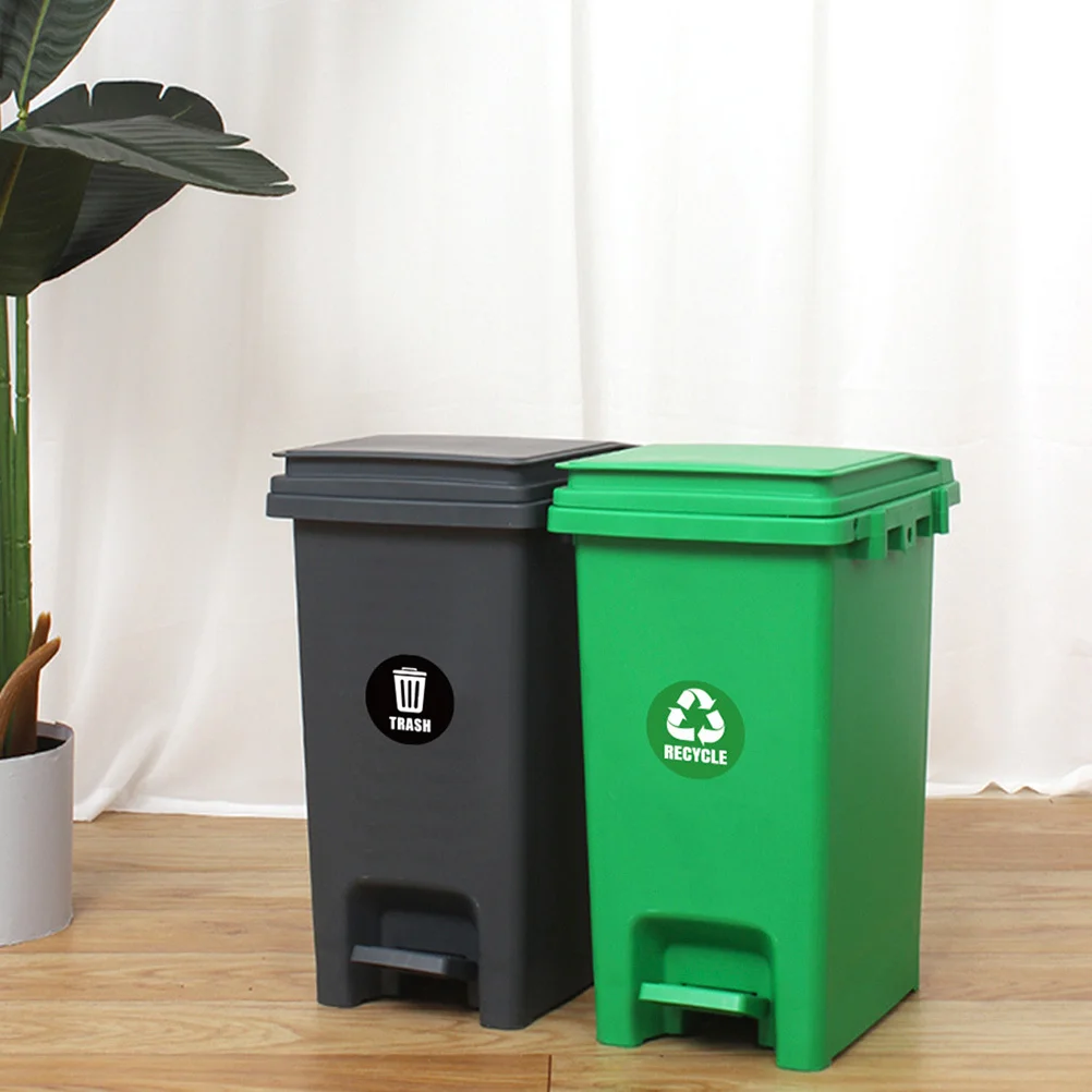 

Garbage Classification Label Labels Recycling Trash Stickers Trashcan Removable for Containers