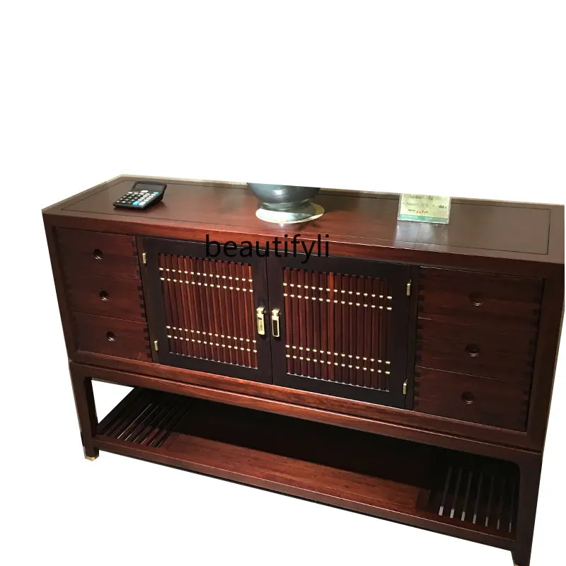 

Modern Simple and Light Luxury Entrance Foyer Shoe Cabinet American Living Room New Chinese Style Storage Sideboard Cabinet