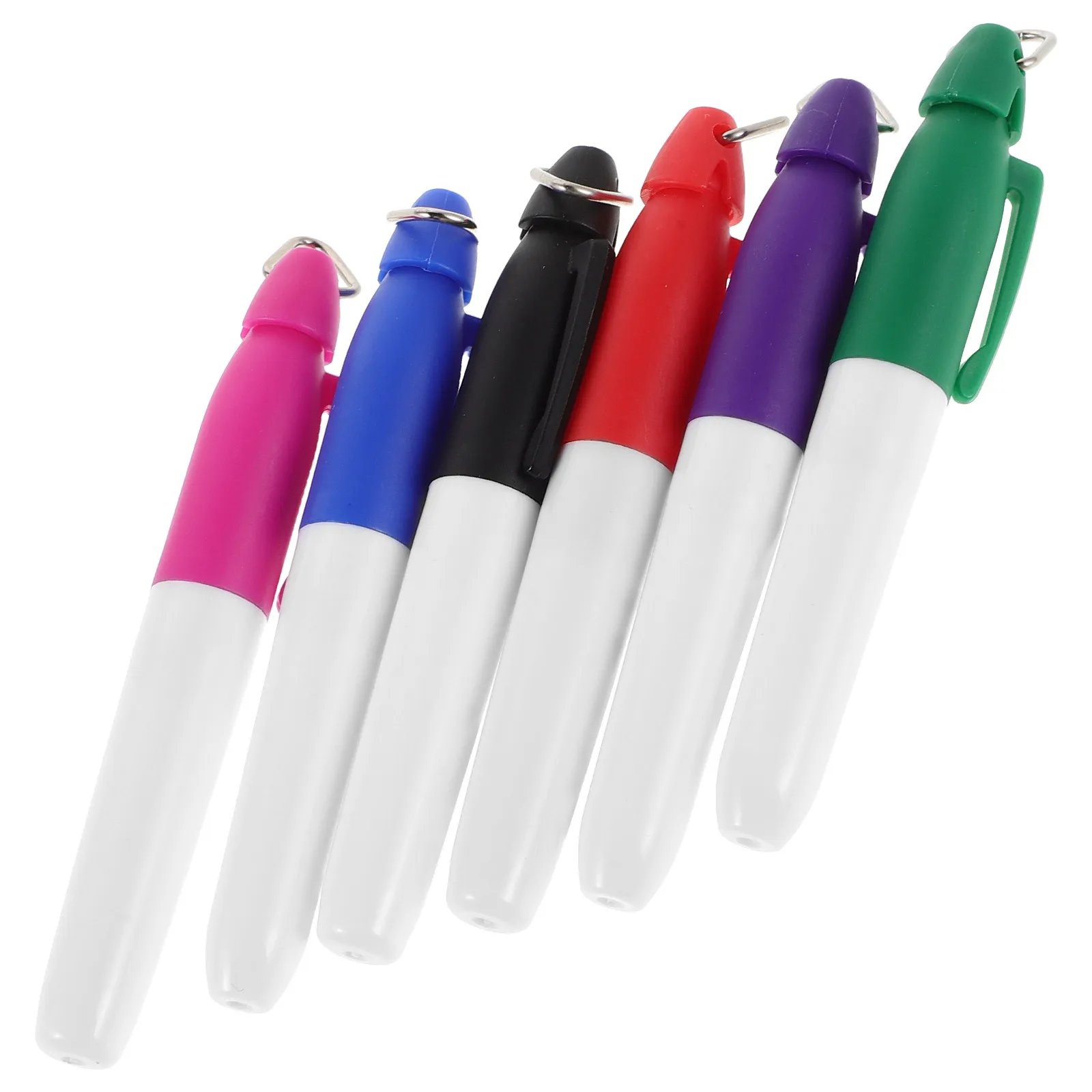6Pcs Golf Ink Marker Pens Fast Drying Non Smudge Golf Ball Coloring Tool Precision Drawing Pen Lightweight Set Ideal for Course