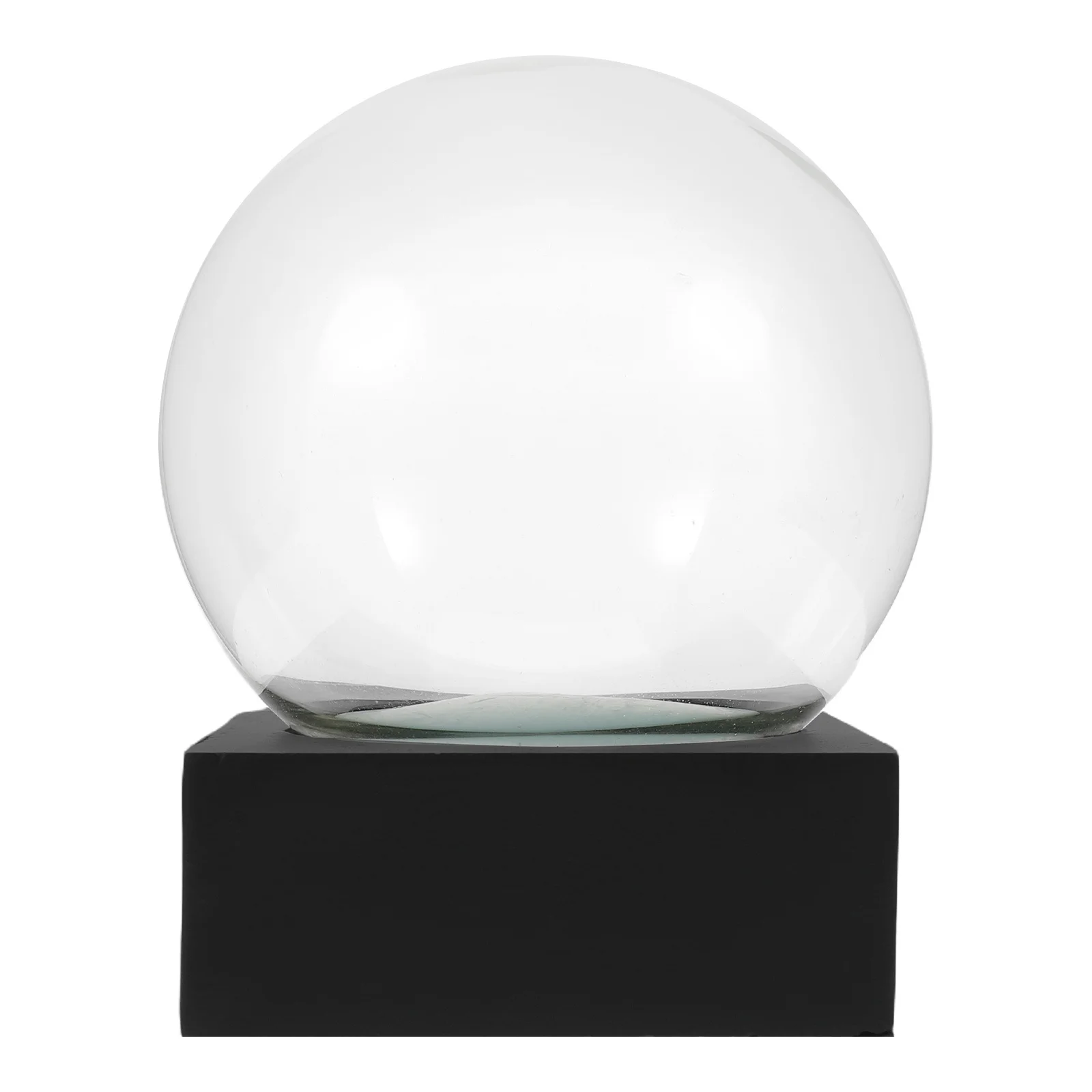 

Clear Glass DIY Snow Globe Kit Thickened Glass Dome Resin Base Perfect Holiday Party Wedding Centerpiece Decoration