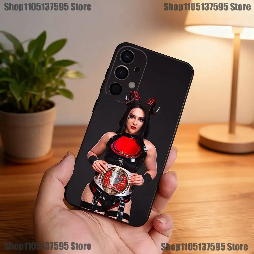 Casing Ponsel S-Stephanie V-Vaquer untuk Samsung S25,S24,S21,S22,S23,S30,Ultra,S20,Plus,Fe,Lite,5G Sampul Hitam