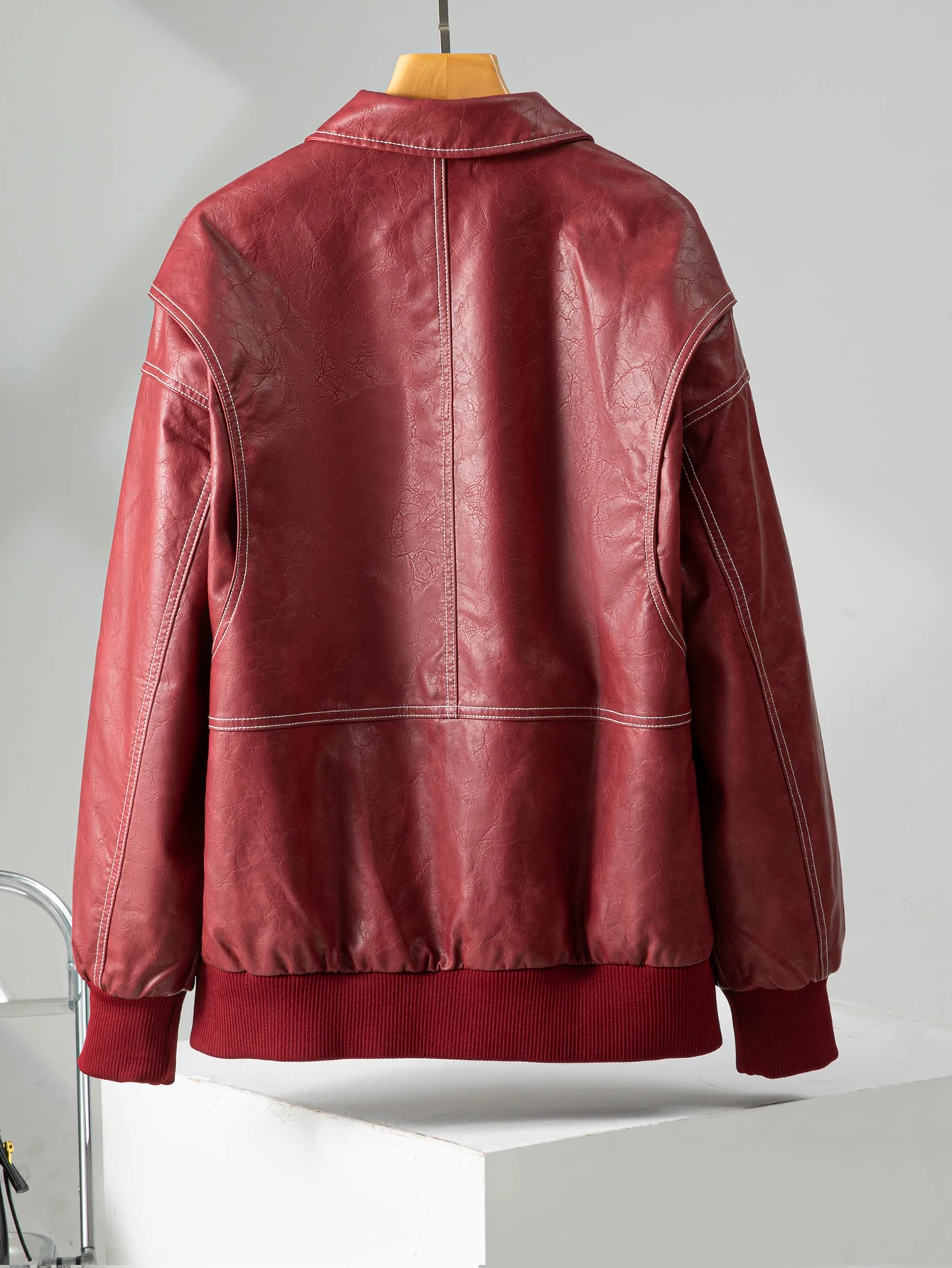 Chaqueta holgada de manga larga estilo americano Retro para mujer primavera y otoño