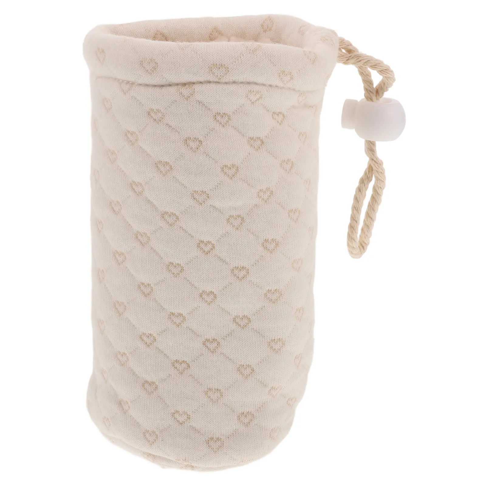 

Thickened Lamb Fleece Bottle Sleeve Insulator for Baby Glass Bottles Portable Milk Warmer Cover with Reinforced Bottom Soft