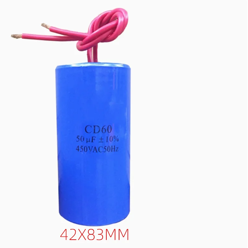 1PCS CD60 워터 펌프 커패시터 450V 모터 시작 커패시터 35UF50UF75UF100UF150UF200UF250UF300UF350UF400UF500UF