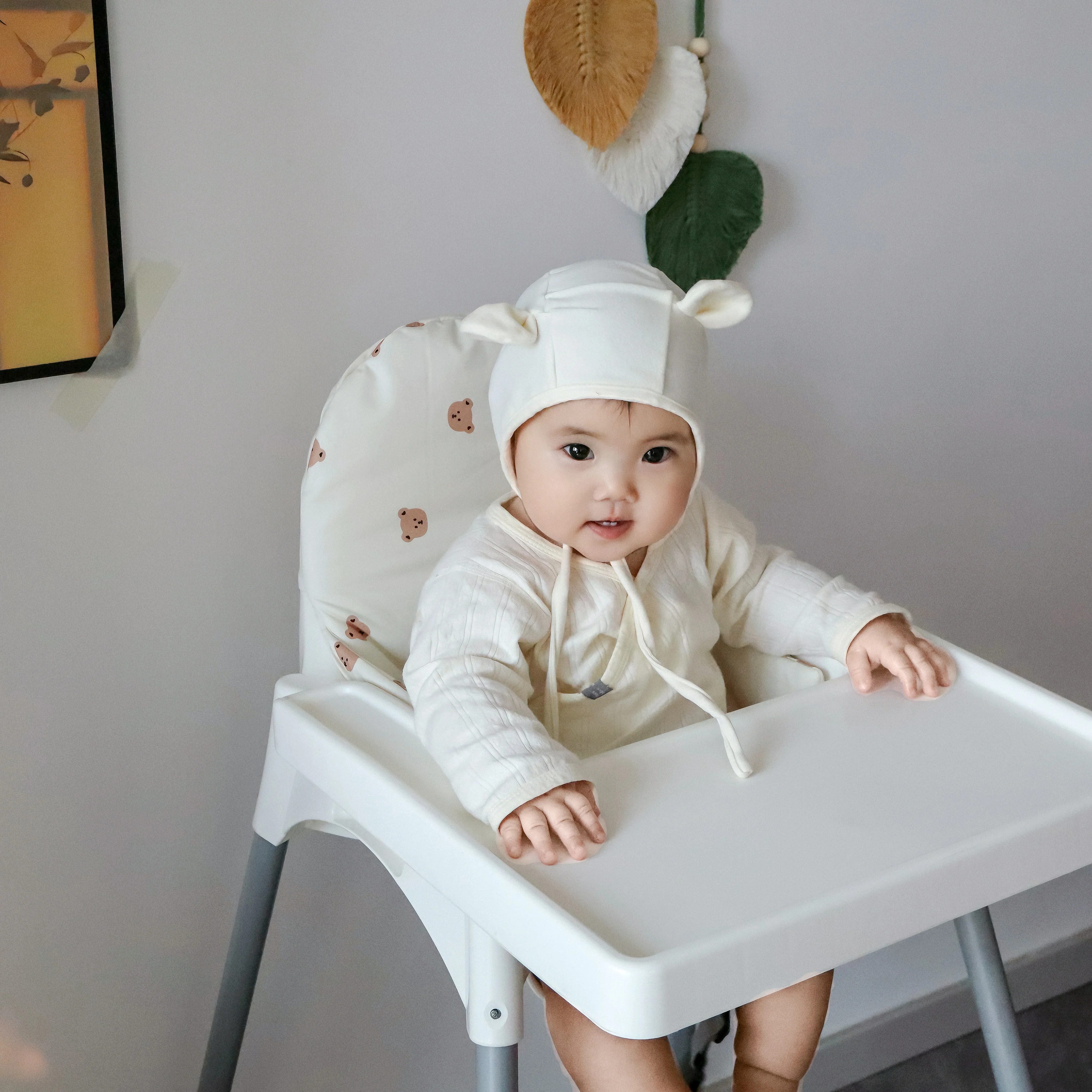 الدب ديناصور الطفل غطاء كرسي مرتفع كرسي وسادة مقعد يغطي وسادة كرسي مرتفع Antilop ، قابل للغسل طوي غطاء كرسي مرتفع للأطفال