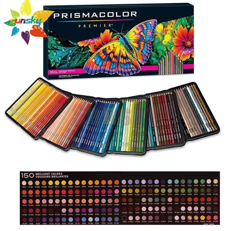 lapis de cor USA Sanford Prismacolor Premier 132 150 colors oil colored pencil 3.8MM soft core for design hand drawing painting