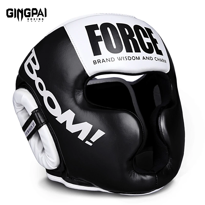 Full-Covered Thickened Boxing Helmet Men Women Adult Karate Muay Thai Training Head Protector Gym Equipment Taekwondo Head Guard