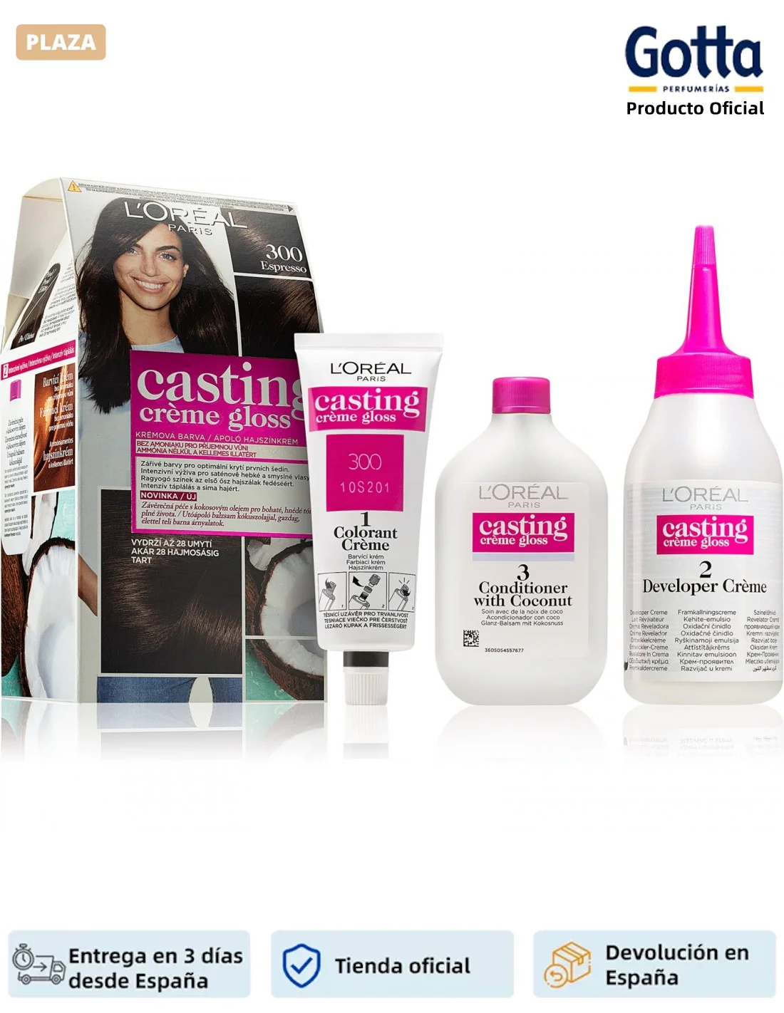 CASTING - CREME GLOSS 300-beauty and health, hair care and styling, hair dye products, hair dyes-optimal coverage of sparkling gray hair and highlights.