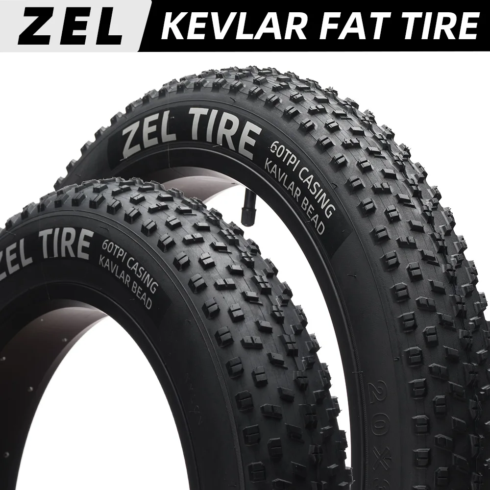 ZEL FAT BICYCLE TIRE FAT TIRE 26x4.0 26x3.0 24x4.0 20x3.0 20x4.0 KEVLAR BEAD FOLDING BEAD CLINCHER TIRE E-BIKE