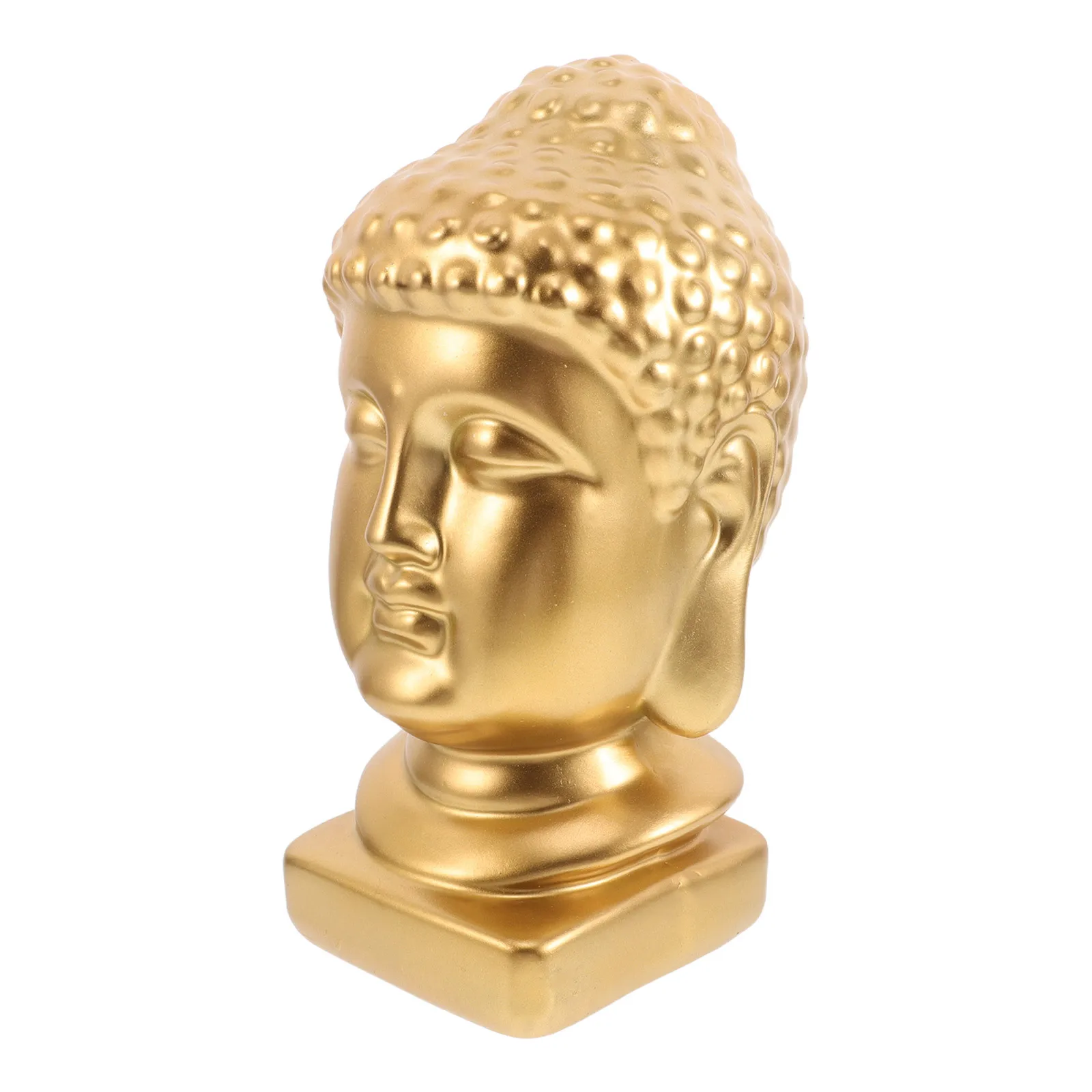 

Resin Buddha Head Sculpture Elegant Zen Meditation Statue for Living Room Entryway Feng Shui Home Decor Statue Decor