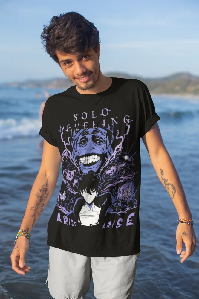 Yalnız tesviye T-Shirt Anime M - Anime Merchandise Solo Leveling incelemesi ve fiyatı