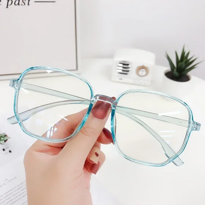 Lekkie Oprawki Okularów Anty-Blue Transparentne Okulary Optyczne Damskie Męskie Kwadratowe Okulary Blokujące Światło Okulary Korekcyjne