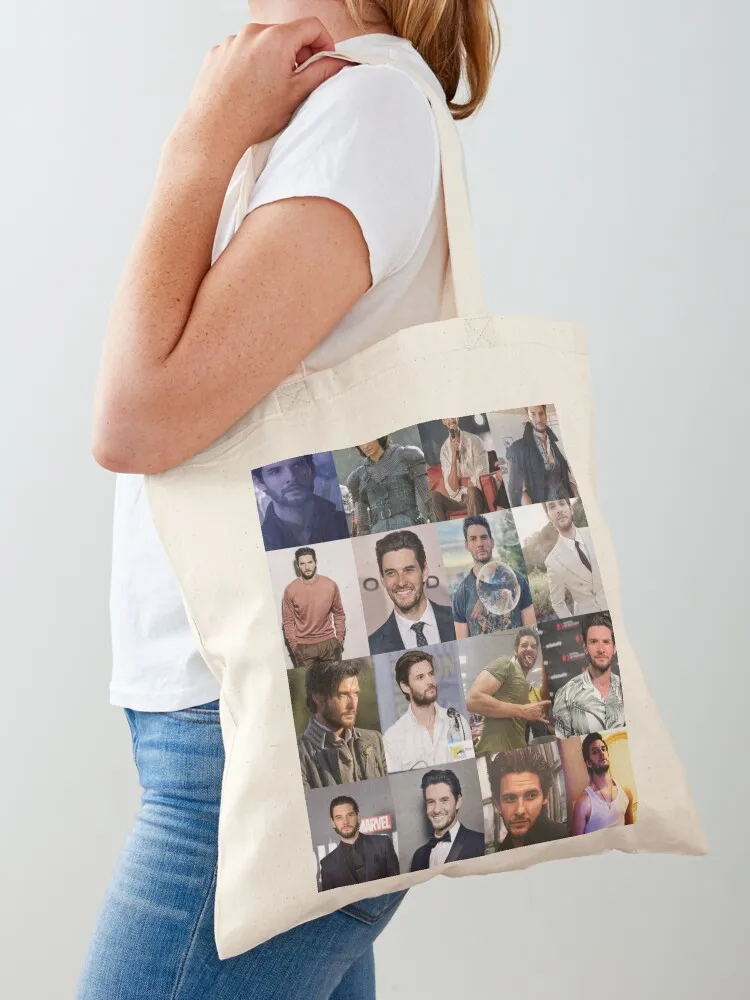 Ben Barnes Collage Tote Bag shopping bags foldable Eco bag Canvas Tote Bag