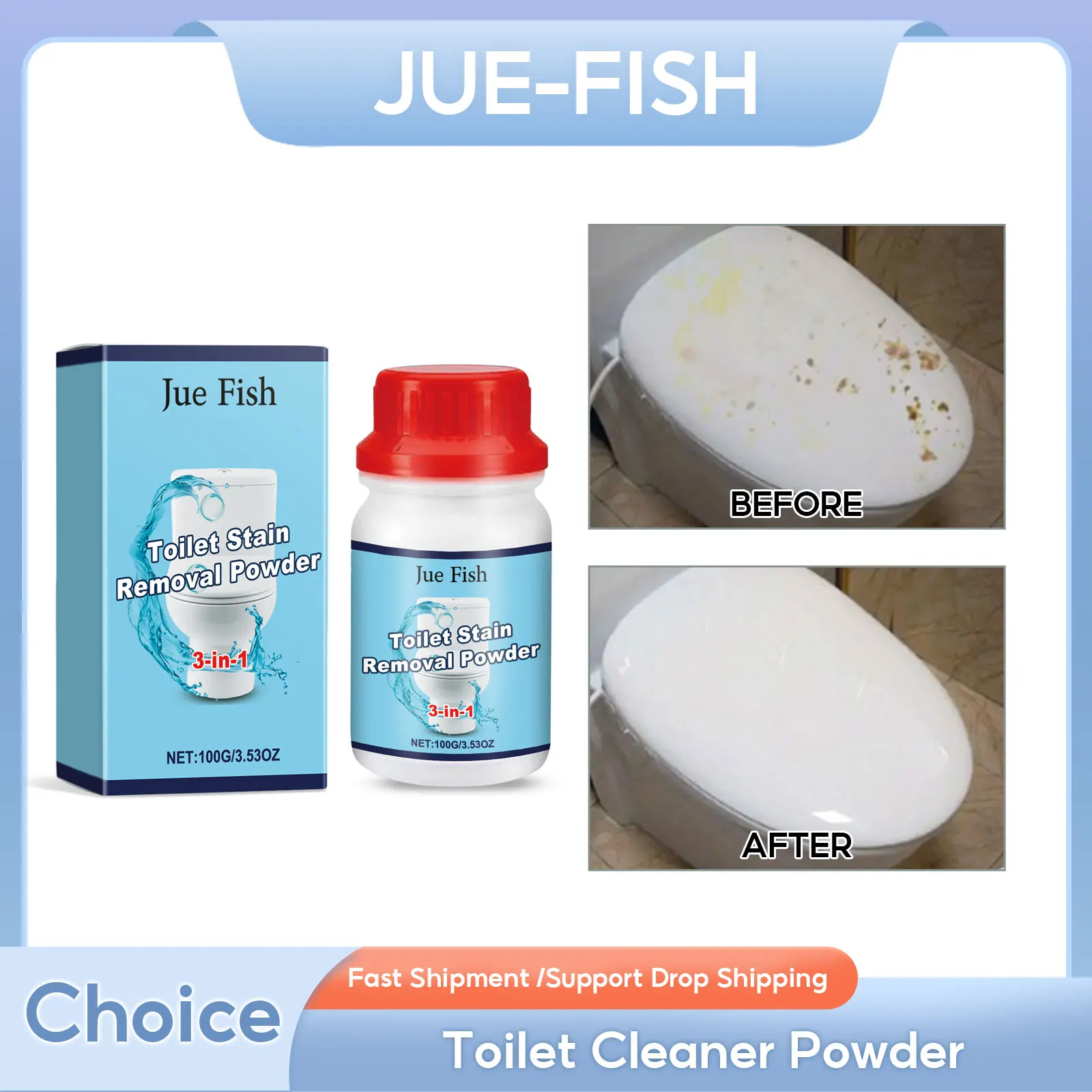 

Toilet Cleaner Powder Toilet Stain Remover Urine Scale Cleaning Bathroom WC Descaling Deodorization Foaming Toilet Tank Cleaner