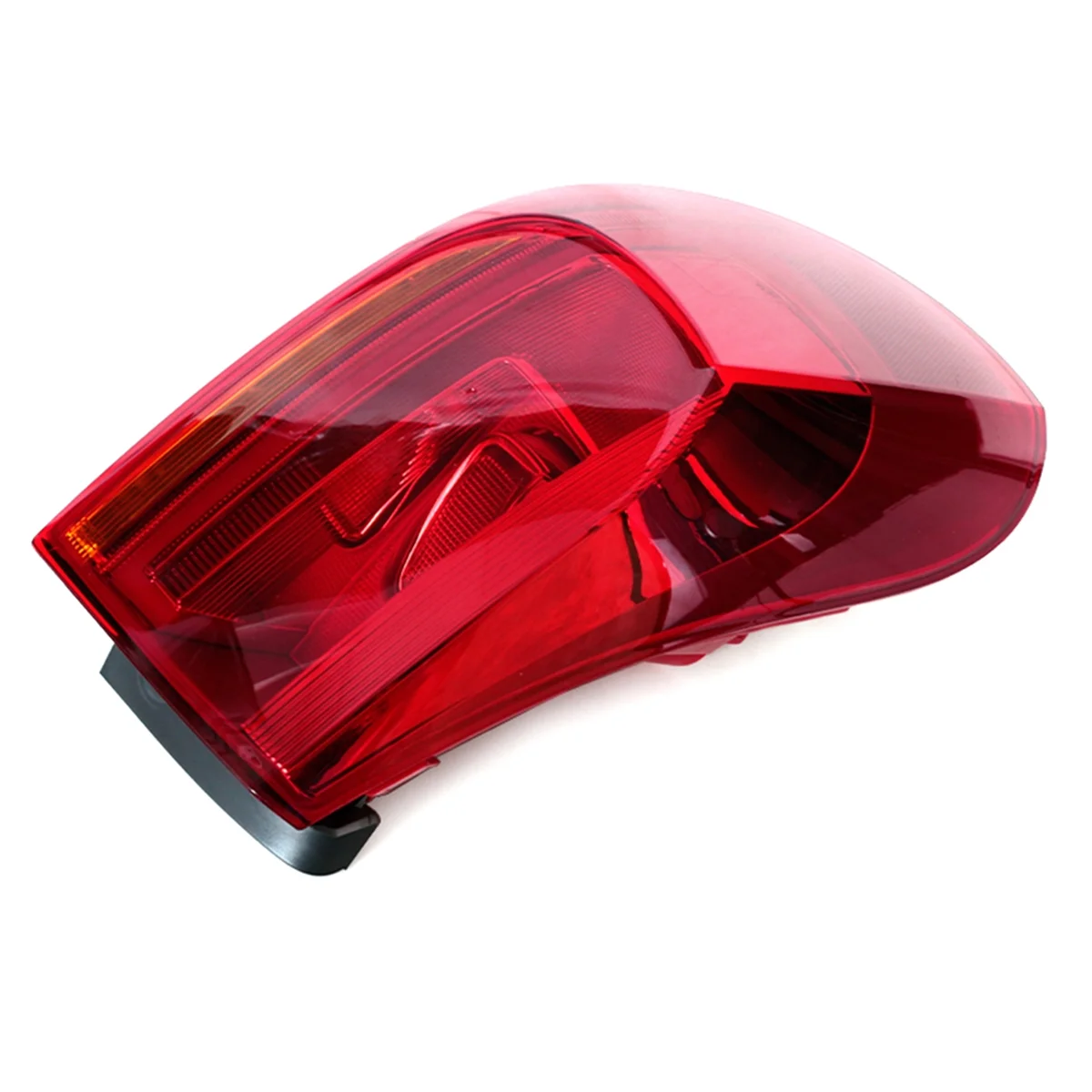 #785U For Volkswagen Tiguan 2012-2017 Car Rear Tail Light Cover Lamp Reversing Brake Fog Light Cover Without Bulb Right (Red)