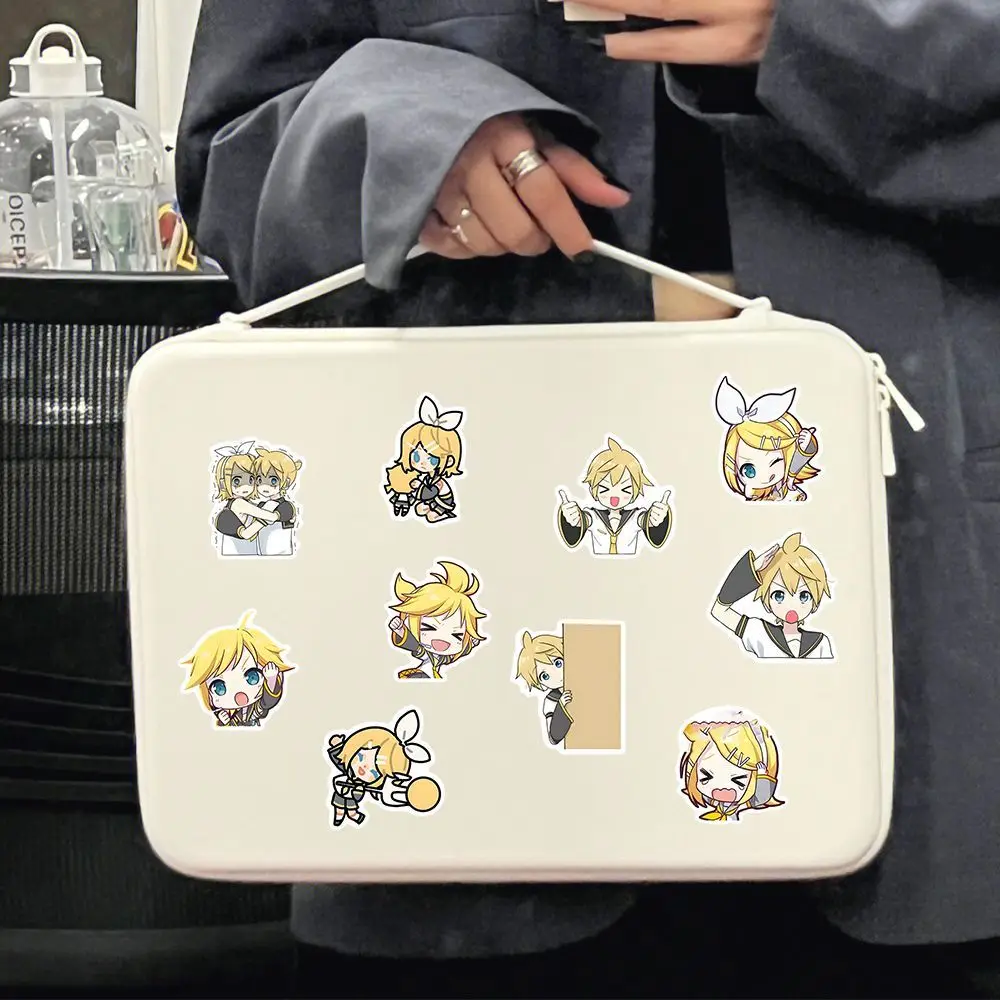 47Pcs Hatsune Miku Anime Stickers Decal Fridge Laptop Luggage Graffiti Cute Kagamine Rin/Len Suitcase Stickers Kid Toy Gift Girl