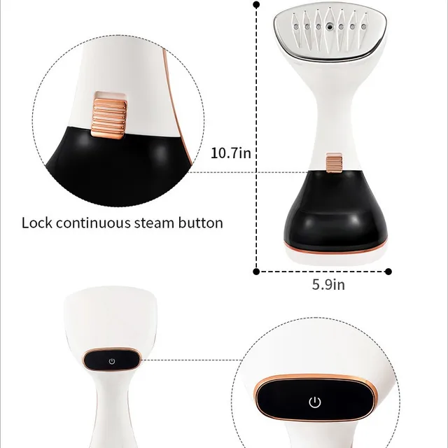 1800W Handheld Steam Hanging Iron Touch Screen Control 15 Seconds Fast Preheat 320ml Portable Home Small Fabric Clothes Steamer 6 Tinsol 1800W Handheld Steam Iron – Touch-Screen Garment Steamer with 15-Second Preheat – view 6