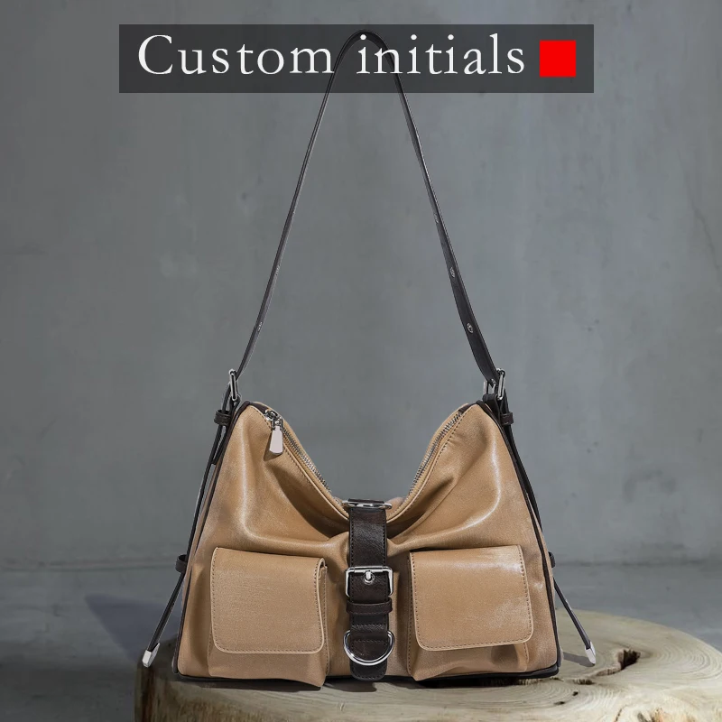 

Custom Initials Korean Messenger Bags For Women Luxury Designer Handbag And Purses 2025 New In PU Belt Buckle Underarm Shoulder