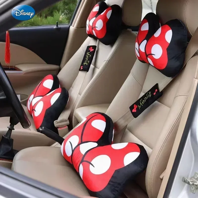 Disney Car Interiors Cartoon Seat Cushion All Seasons Breathable Tie-Free Anti-Slip Fabric Seat Cover Car Seat Protective Cover