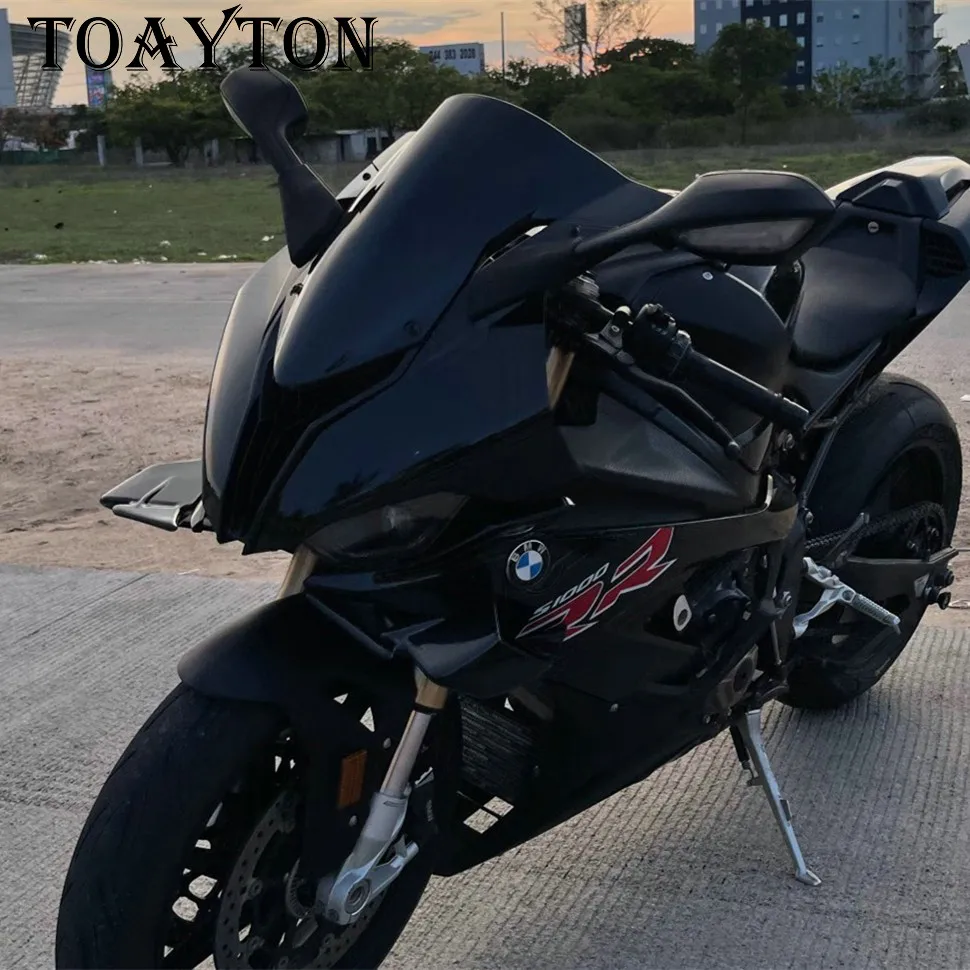 Aile à vent fixe en fibre de carbone modifiée pour BMW, déflecteur de couteau à vent, modification de moto, S1000RR, M1000RR 19-23