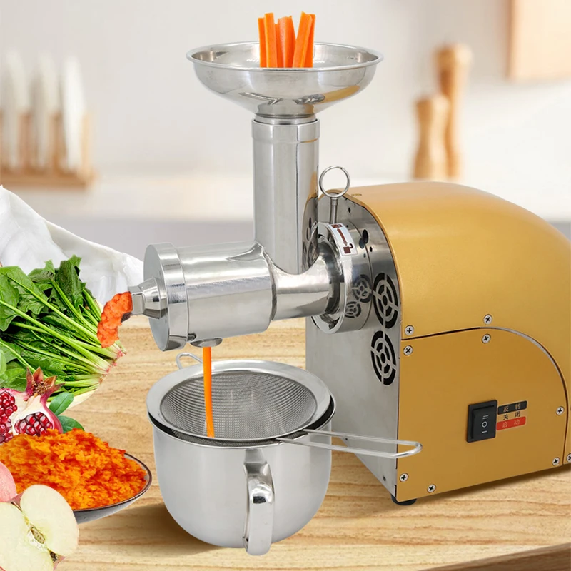 304 stainless steel commercial household juicer fruit and vegetable juicer large diameter pulp juice separation