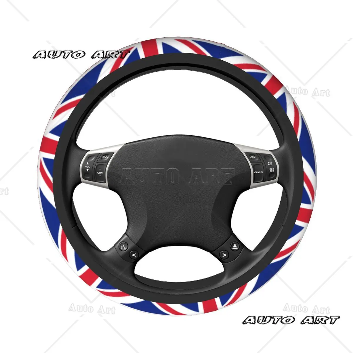 United Kingdom Flag Union Jack Car Steering Wheel Cover Anti-slip Auto Steering Wheel Protector Car-styling Car Accessories