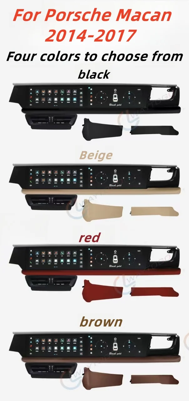 

For Porsche Macan 2014-2017 24.6inch Dual Screen Car Radio GPS Carplay Navigation Multimedia Android Video Player DSP Head Unit