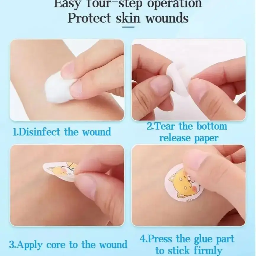 Cartoon Band Aid Animal Pattern120pcs/Lot Hemostasis Adhesive Bandages First Emergency Kit Wound Plaster Patches For Kids