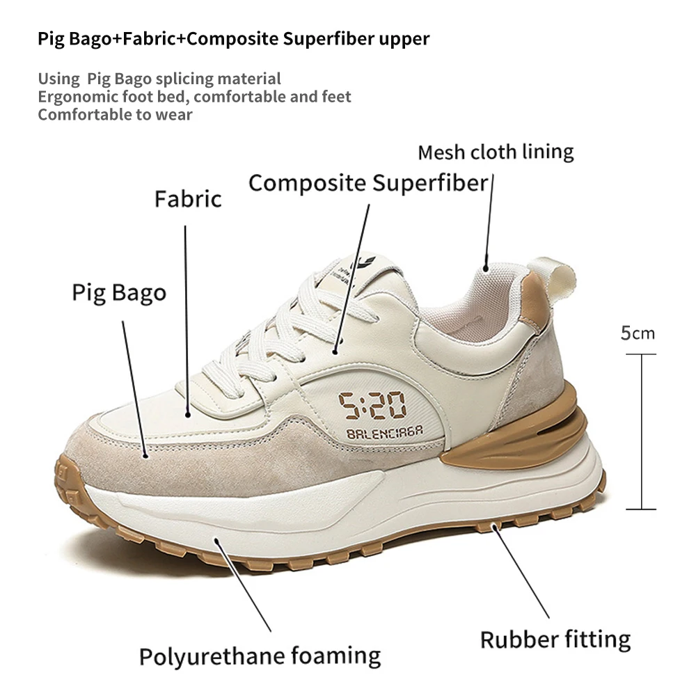 SOMILISS Genuine Leather Sneaker Women Suede Patchwork Mixed Colors Lace-Up Round Toe Shoes Breathable Lady Flats Casual Sneaker