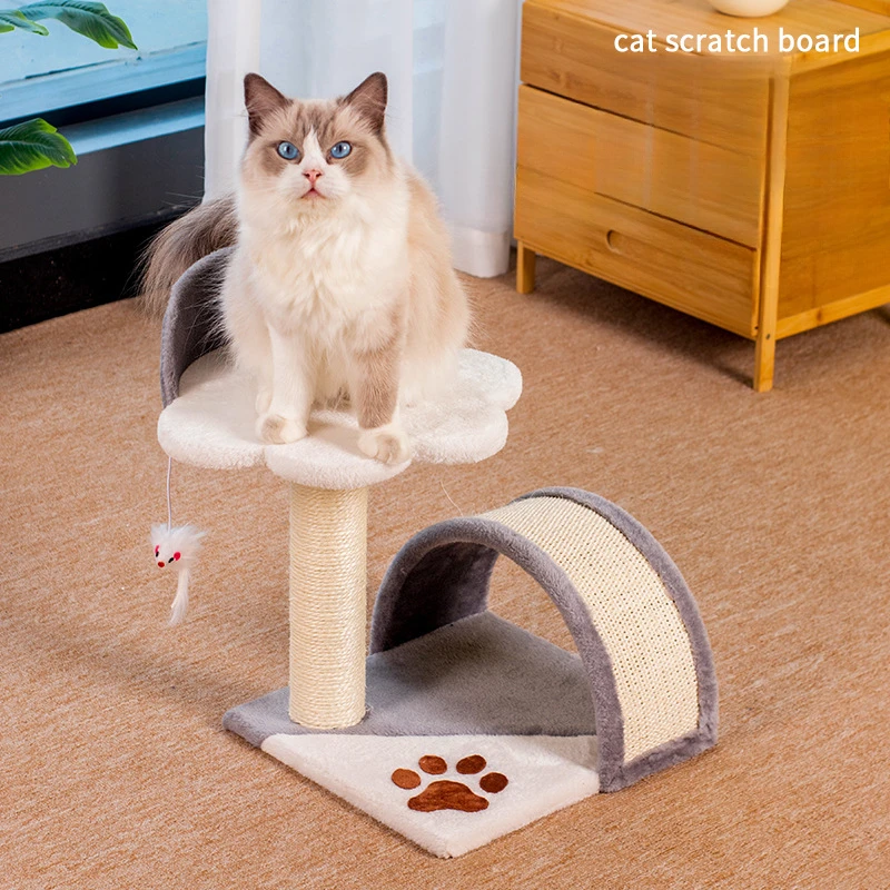 

Cat Tree Scratching Post Cat Scratching Bridge Cats Teaser Ball Cat Scratch Board Claw Grinding Sisal Cats Tree Tower for House