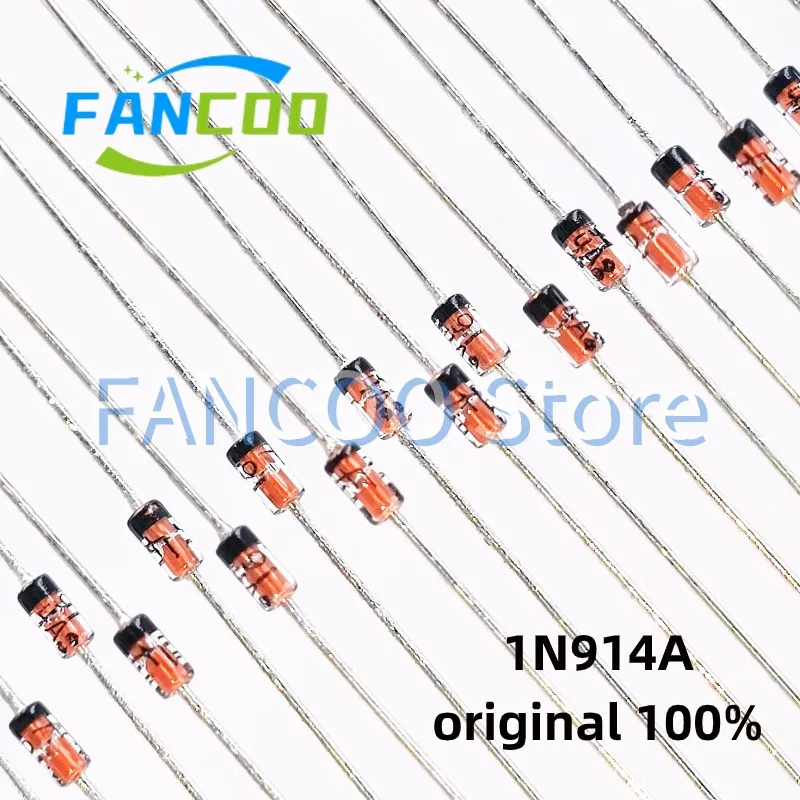 Piezas Original, 100, 1N914A, 1N914B, 1N916, 1N916B, 1N957B, 1N958B, 1N959B, 1N967B, 1N965B, 1N957BRL, 1N914, IN958, 1N959, DO-35