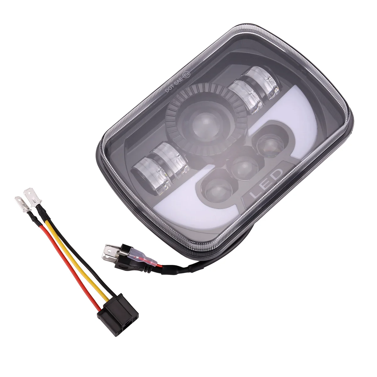 

B17A--300W 5X7 Led Headlights Led Sealed Beam head light lamp With High Low Beam Led Headlight For Jeep Wrangler Yj Cherokee