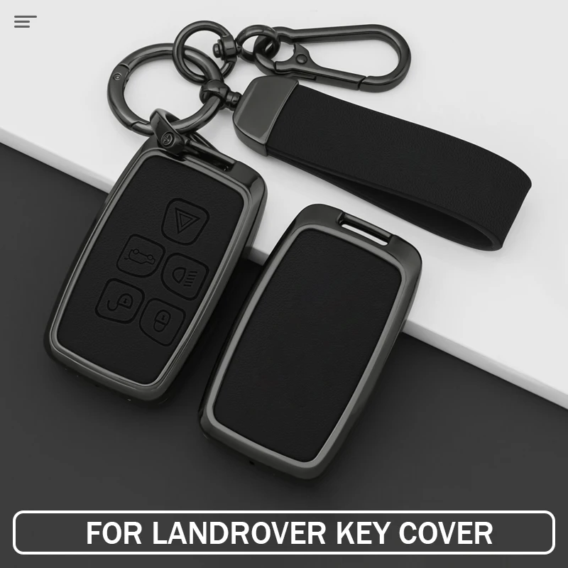 For Land Rover Range Rover Sport Evoque Freelander 2 Metal Car Key Protective Case Funda LLave Car Gadgets Carcasa Llavero