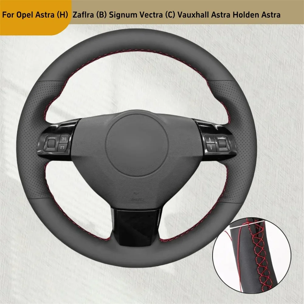 Artificial DIY Leather Car Steering Wheel Cover For Opel Astra (H) Zaflra (B) Signum Vectra (C) Vauxhall Astra Holden Astra