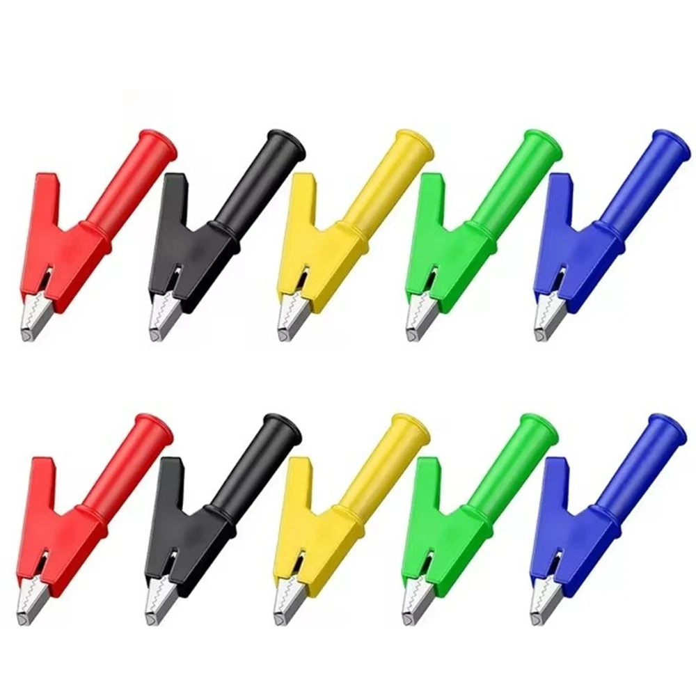 Cleqee P2002  380V 20A Crocodile Alligator Clips Jack Safety Test Folders Withstand Voltage for 4mm Banana Plug