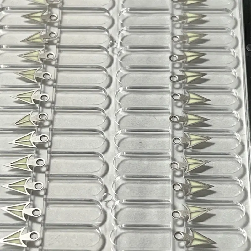 Peças de relógio de aço inoxidável japão c3 verde luminoso sbbn/skx relógio mão adequado para movimento nh35/36