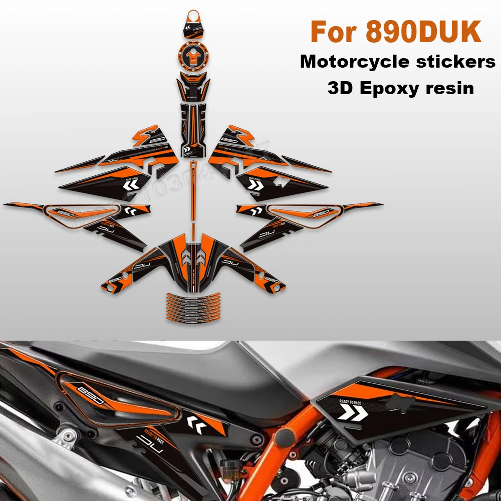 

﻿ 2021 2022 2023 2024 Protector Tank Pad Side Grips Gas Fuel Oil Kit Knee Handguard Handshield Stickers Decals For 890 Duk